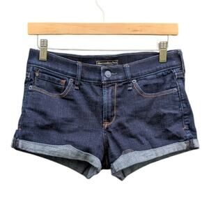 Abercrombie & Fitch Ultra low cut short shoes micro Y2K jean shorts w 26 preppy